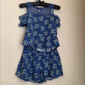 Girl’s Kandy Kiss Shorts Set Size Medium New